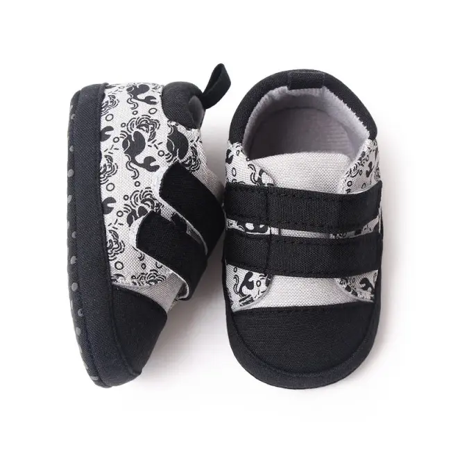 Tenisi gri cu negru pentru baietei - Whale MDBH2295-1-p19