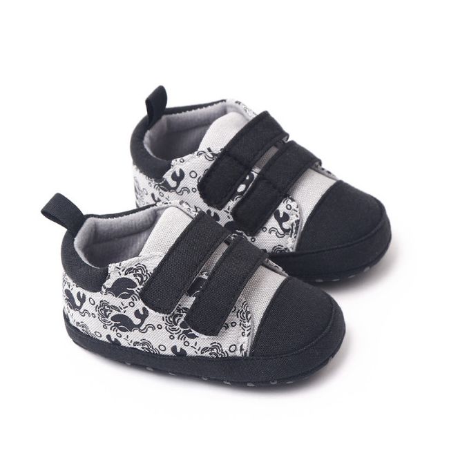 Tenisi gri cu negru pentru baietei - Whale MDBH2295-1-p19