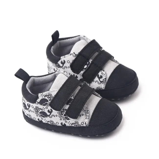 Tenisi gri cu negru pentru baietei - Whale MDBH2295-1-p19