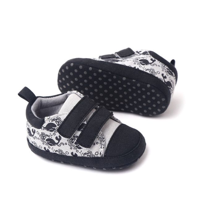 Tenisi gri cu negru pentru baietei - Whale MDBH2295-1-p19