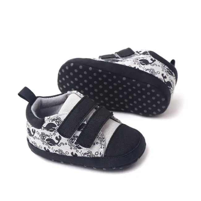 Tenisi gri cu negru pentru baietei - Whale MDBH2295-1-p19