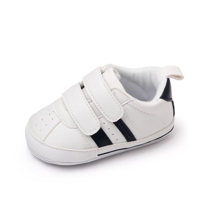 Adidasi albi cu negru pentru baietei - Newe MBBL2311-1-c3