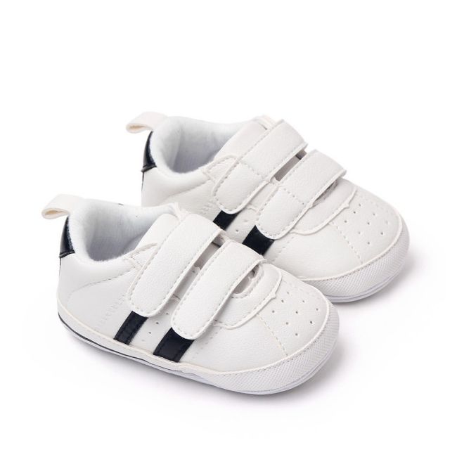 Adidasi albi cu negru pentru baietei - Newe MBBL2311-1-c3