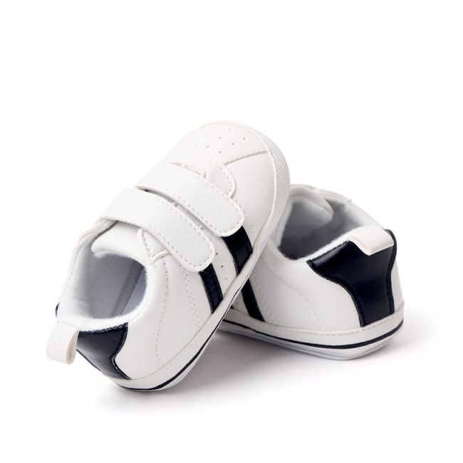 Adidasi albi cu negru pentru baietei - Newe MBBL2311-1-c3