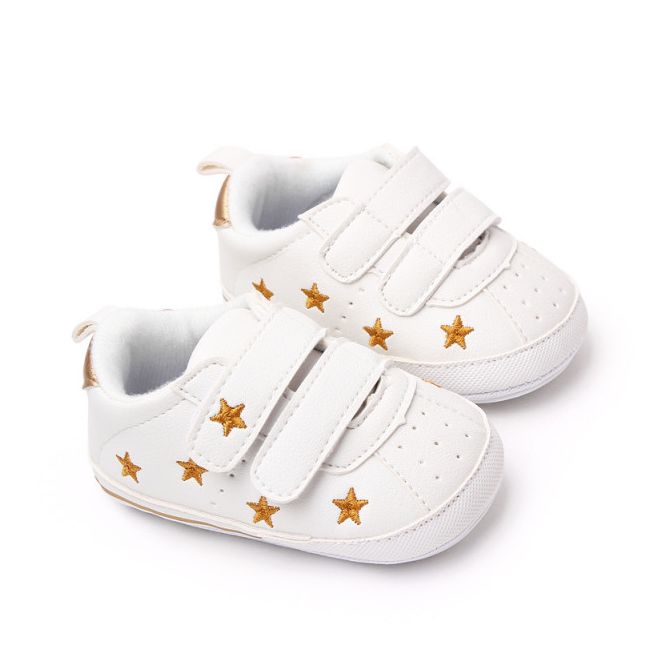 Adidasi albi cu stelute aurii brodate MDBL2312-3-sa26