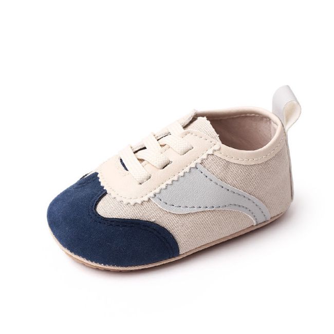 Adidasi crem cu bleumarine si gri - Sporty MDBC2292-1-c5