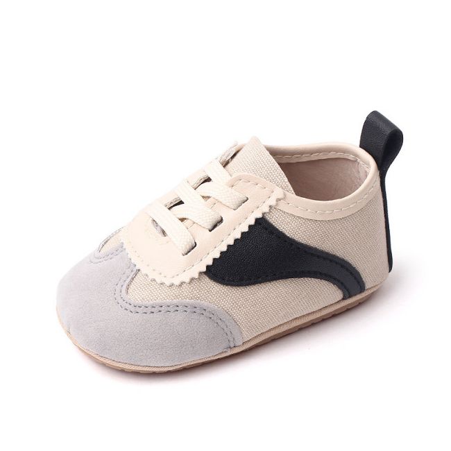 Adidasi crem cu negru si gri - Sporty MBBC2292-2-p01