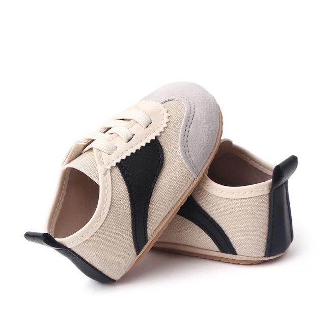 Adidasi crem cu negru si gri - Sporty MBBC2292-2-p01