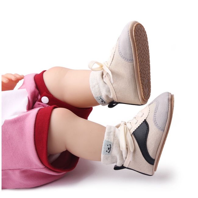 Adidasi crem cu negru si gri - Sporty MBBC2292-2-p01