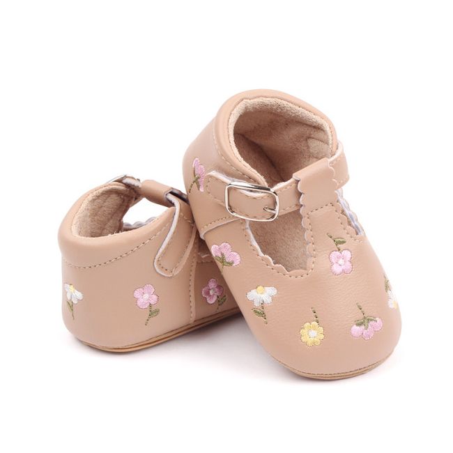 Pantofiori crem cu floricele brodate MDBMH3041-3-p4
