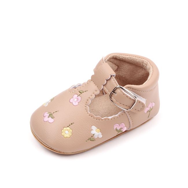 Pantofiori crem cu floricele brodate MDBMH3041-3-p4