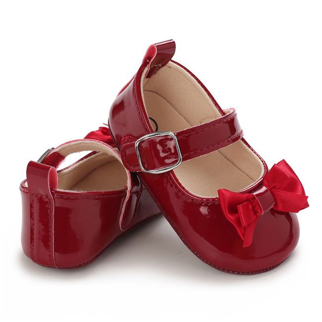 Pantofiori visinii lacuiti cu fundita LIE105-2-p01