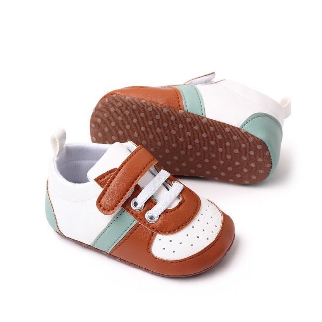 Adidasi albi cu maro si verde MDBZ2316-1-sa3