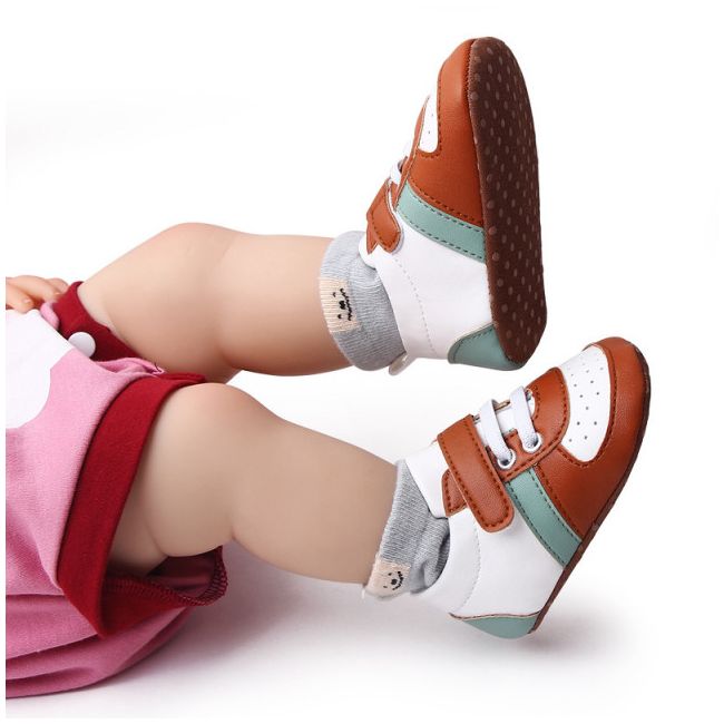 Adidasi albi cu maro si verde MDBZ2316-1-sa3