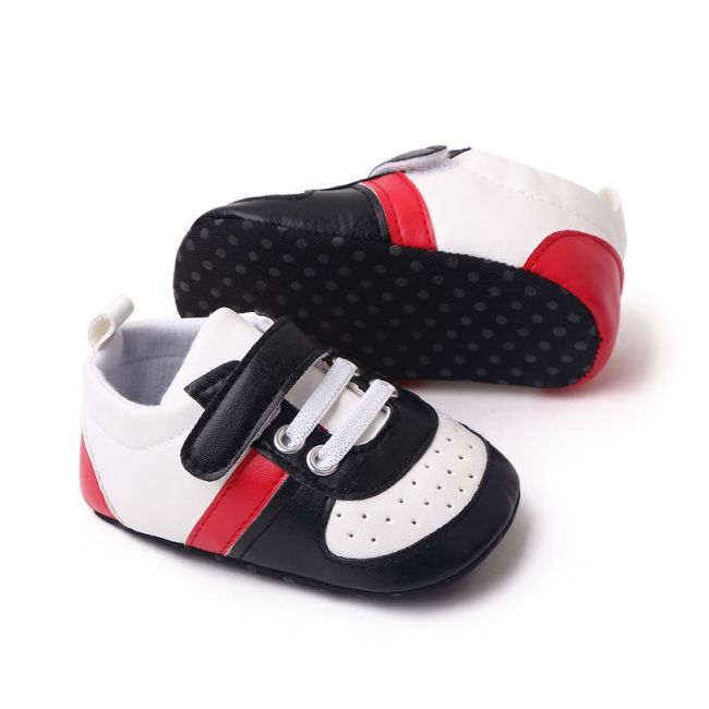 Adidasi albi cu negru si rosu MDBZ2316-2-sa3