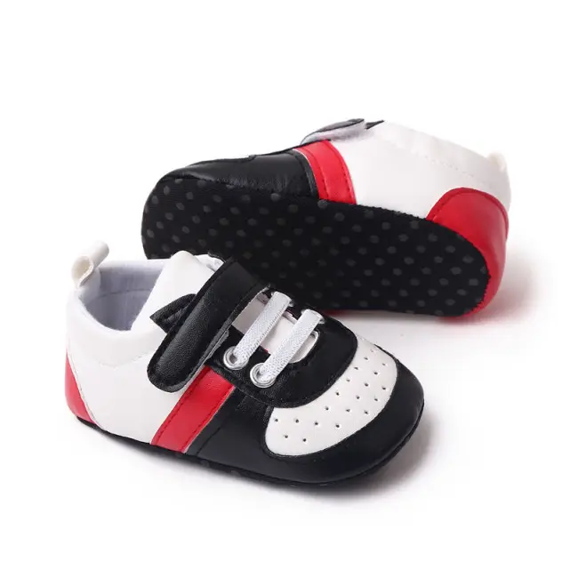 Adidasi albi cu negru si rosu MDBZ2316-2-sa3