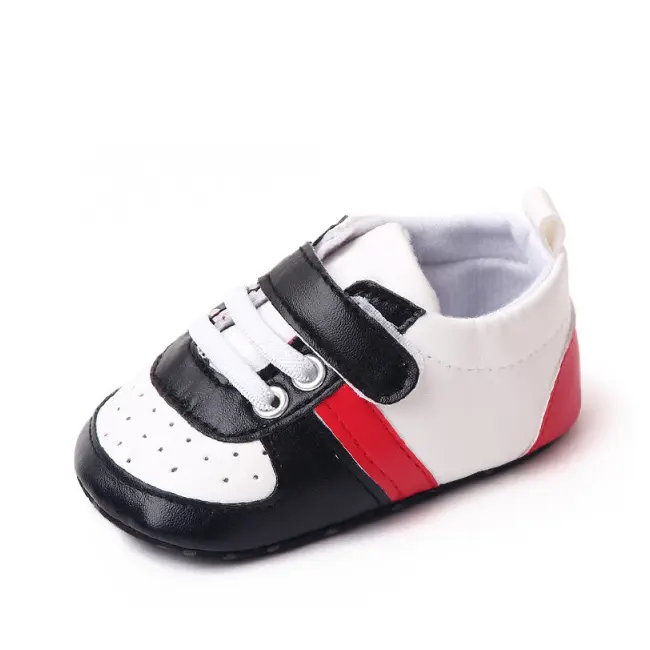 Adidasi albi cu negru si rosu MDBZ2316-2-sa3