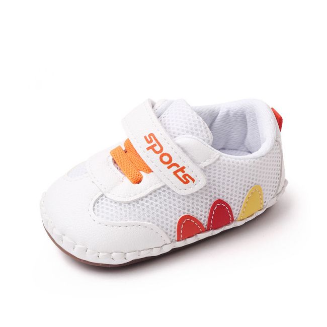 Adidasi albi cu portocaliu - Leaves MDBNB3007W-2-p17