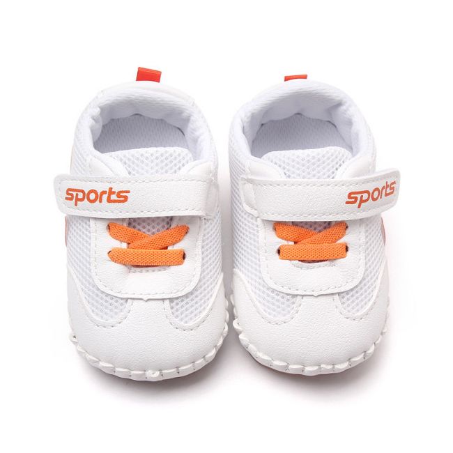 Adidasi albi cu portocaliu - Leaves MDBNB3007W-2-p17