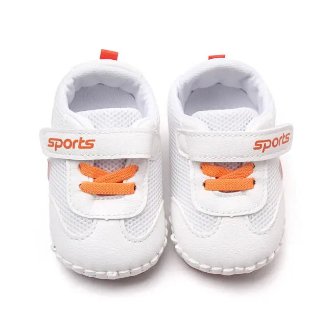 Adidasi albi cu portocaliu - Leaves MDBNB3007W-2-p17