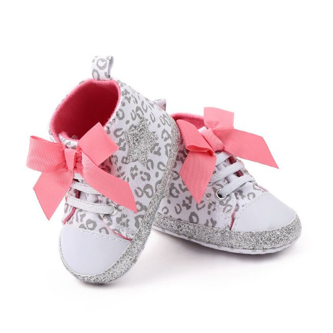Ghetute albe cu argintiu si fundita corai - Animal print MBBH2260-1-sa5