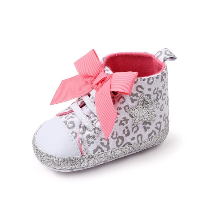 Ghetute albe cu argintiu si fundita corai - Animal print MBBH2260-1-sa5