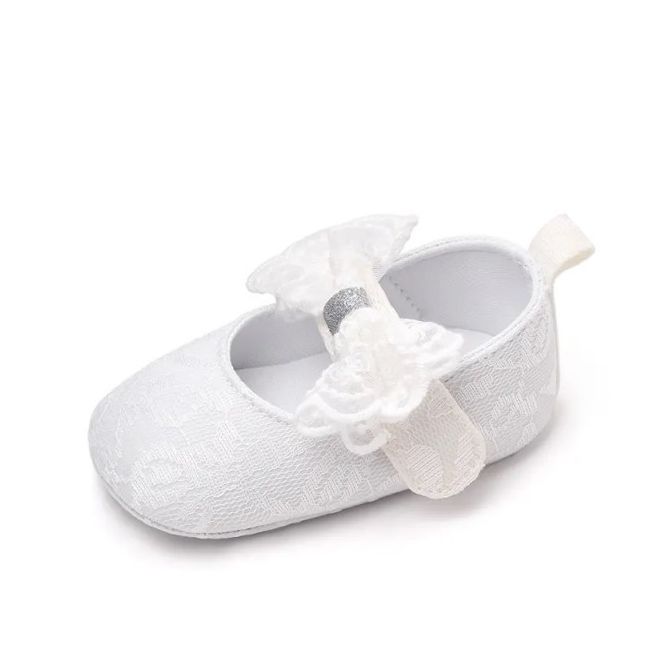 Pantofiori albi cu fundita din dantela MBBH2297-3-p15