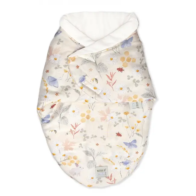 Sistem De Infasare Bambus, Inchidere Velcro, Baby Swaddle, Lunca Bej + Cadou Rucsacel Pjb82424