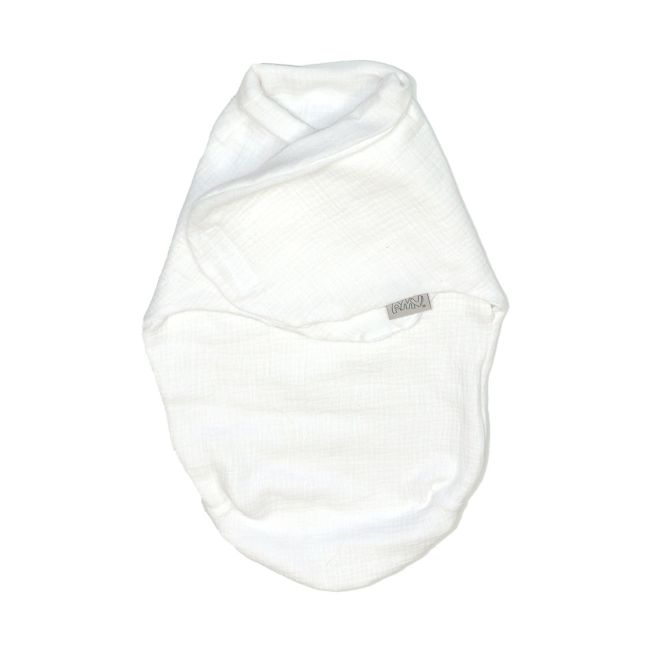 Sistem De Infasare Bumbac Muslin, Inchidere Velcro, Baby Swaddle, Puzzle Alb, Amy Pjb85467