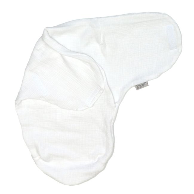 Sistem De Infasare Bumbac Muslin, Inchidere Velcro, Baby Swaddle, Puzzle Alb, Amy Pjb85467