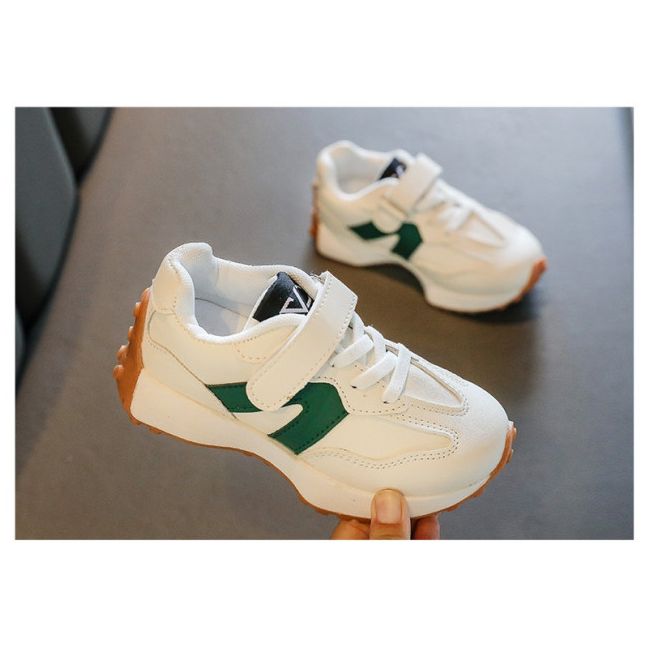 Adidasi albi cu dungi verzi - Karl MDXGTG93-3-sa50