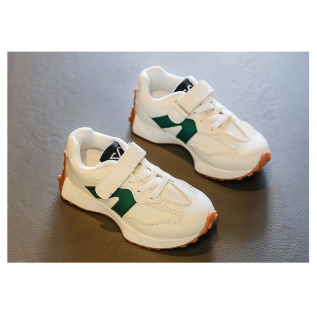 Adidasi albi cu dungi verzi - Karl MDXGTG93-3-sa50