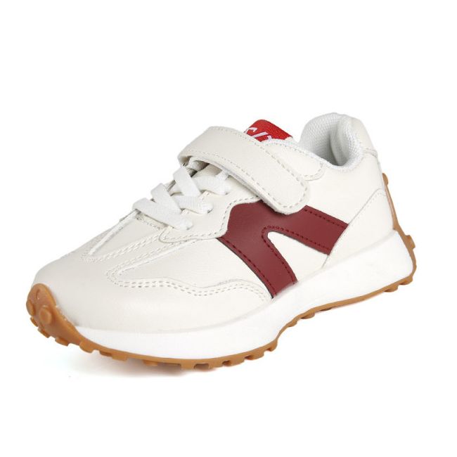 Adidasi albi cu dungi visinii - Karl MDXGTG93-2-sa50