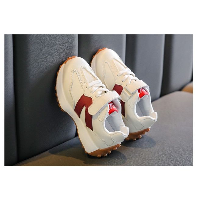 Adidasi albi cu dungi visinii - Karl MDXGTG93-2-sa50