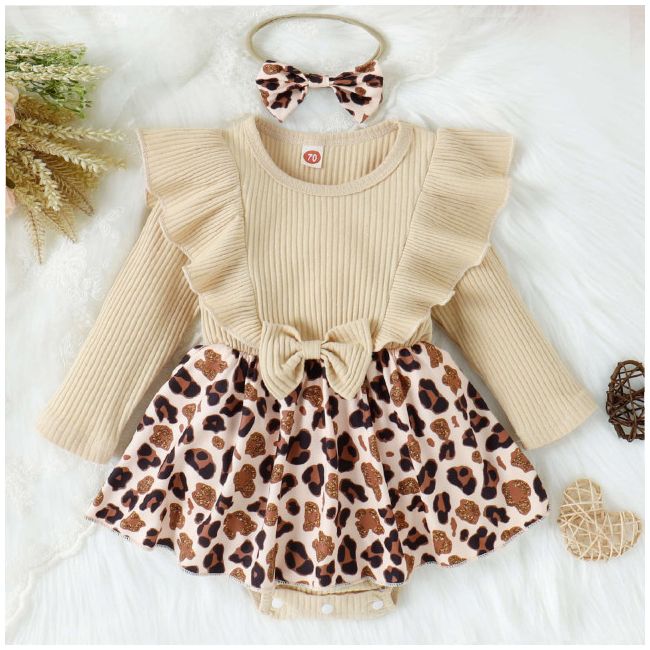 Rochita body crem - animal print (marime disponibila: 6-9 luni (marimea 19 incaltaminte)) mb574-1-de4.6-9 luni (marimea 19 incaltaminte)