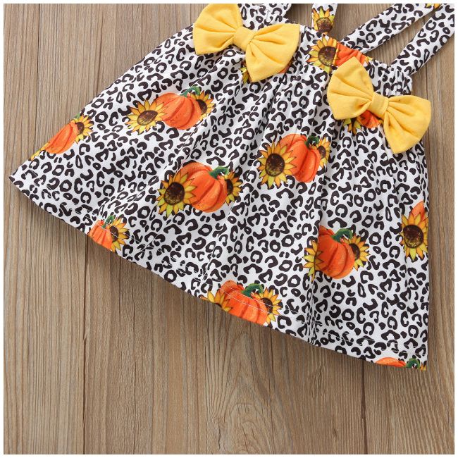 Sarafan cu bluzita pentru fetite - yellow pumpkins (marime disponibila: 9-12 luni (marimea 20 incaltaminte)) mdwl007-1-de2.9-12 luni (marimea 20 incaltaminte)