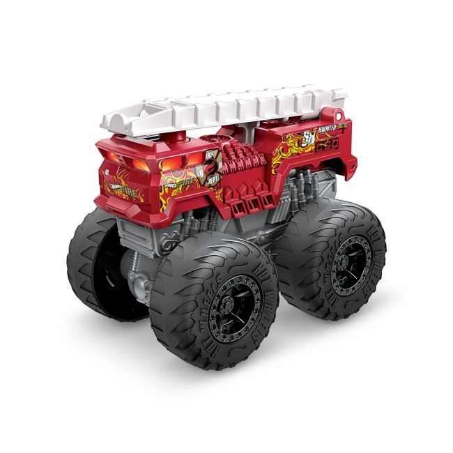 HOT WHEELS MONSTER TRUCK ROARIN WRECKERS 5ALARM CU FUNCTII SI SUNETE SCARA  1:43 VIVMTHDX60_HDX65
