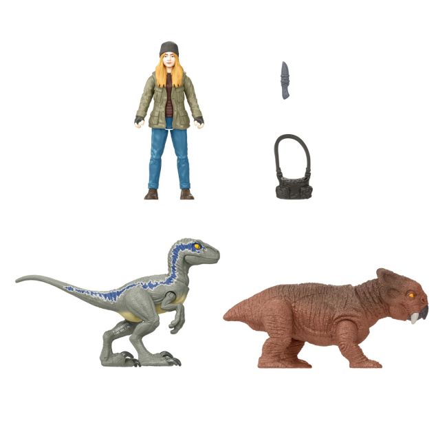 JURASSIC WORLD DOMINION SET 2 FIGURINE MAISIE SI SI VELOCIRAPTOR BETA VIVMTHDX46_HGP78