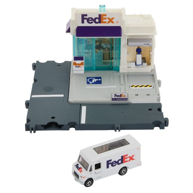 MATCHBOX SET ACTION DRIVERS CENTRUL DE COLETE FEDEX VIVMTHJT89_HLY62