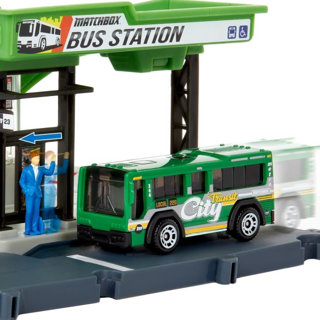 MATCHBOX SET ACTION DRIVERS STATIA DE AUTOBUZ VIVMTHJT89_HDL08