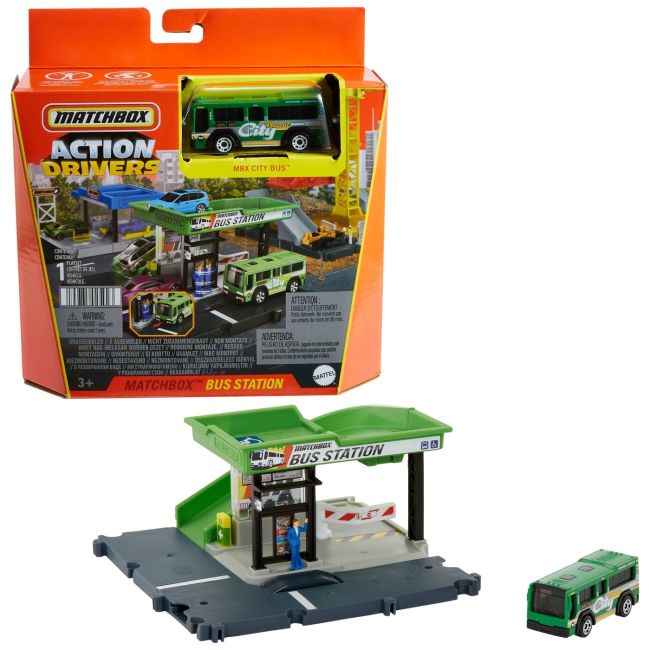 MATCHBOX SET ACTION DRIVERS STATIA DE AUTOBUZ VIVMTHJT89_HDL08
