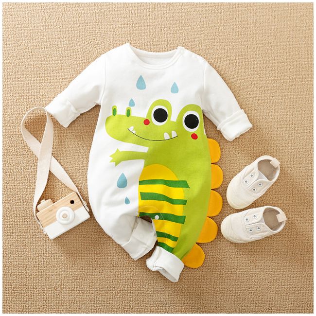 Salopeta alba - croco (marime disponibila: 9-12 luni (marimea 20 incaltaminte)) li522-3.9-12 luni (marimea 20 incaltaminte)