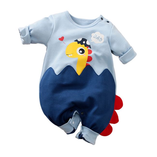 Salopeta albastra - baby dino (marime disponibila: 9-12 luni (marimea 20 incaltaminte)) am521-12.9-12 luni (marimea 20 incaltaminte)