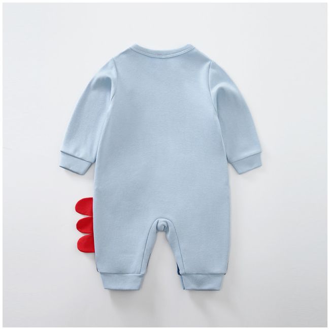 Salopeta albastra - baby dino (marime disponibila: 9-12 luni (marimea 20 incaltaminte)) am521-12.9-12 luni (marimea 20 incaltaminte)