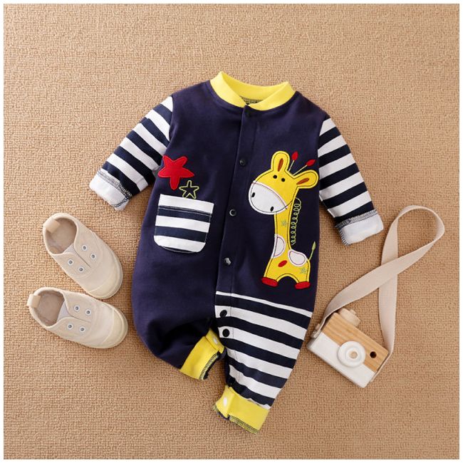 Salopeta pentru bebelusi - giraffe (marime disponibila: 3-6 luni (marimea 18 incaltaminte)) mb522-2.3-6 luni (marimea 18 incaltaminte)