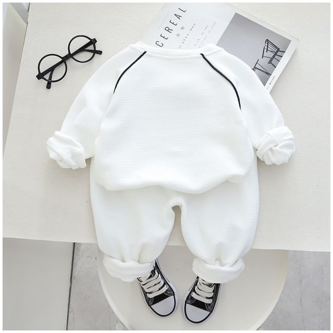 Trening alb pentru baietei - teddy (marime disponibila: 6-9 luni (marimea 19 incaltaminte)) li554-de5.6-9 luni (marimea 19 incaltaminte)