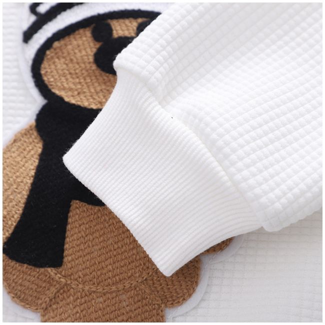 Trening alb pentru baietei - teddy (marime disponibila: 6-9 luni (marimea 19 incaltaminte)) li554-de5.6-9 luni (marimea 19 incaltaminte)
