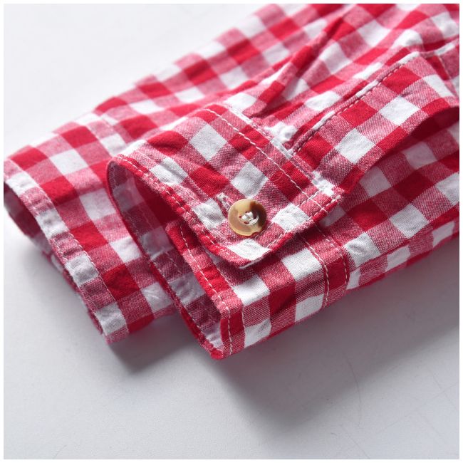 Costum cu blugi si camasuta rosie in carouri MD537-2-de4