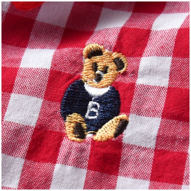 Costum cu blugi si camasuta rosie in carouri MD537-2-de4