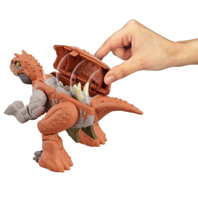 JURASSIC WORLD FIERCE CHANGERS DOUBLE DANGER DINOZAUR TRANSFORMABIL CARNOTAURUS SI STEGOSAURUS VIVMTHLP05_HLP07